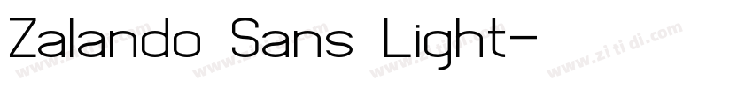 Zalando Sans Light字体转换